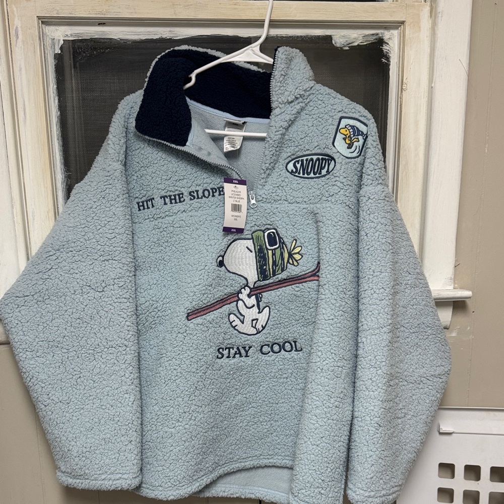 Fleece Pullover - Light Blue
